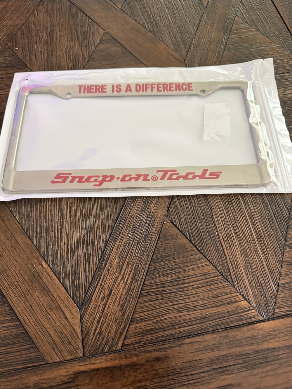 Snap-on Tools Metal License Plate Frame “There Is A Difference”